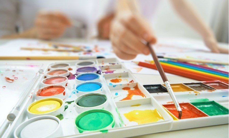 Participants à l'atelier peinture